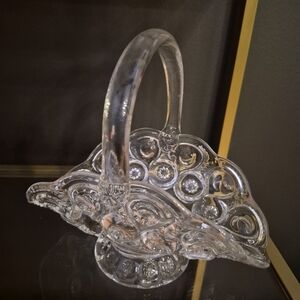 LE Smith Clear Moon And Stars Banana Boat Basket